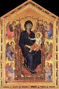 Duccio, Madonna and Child Enthroned with Six Angels